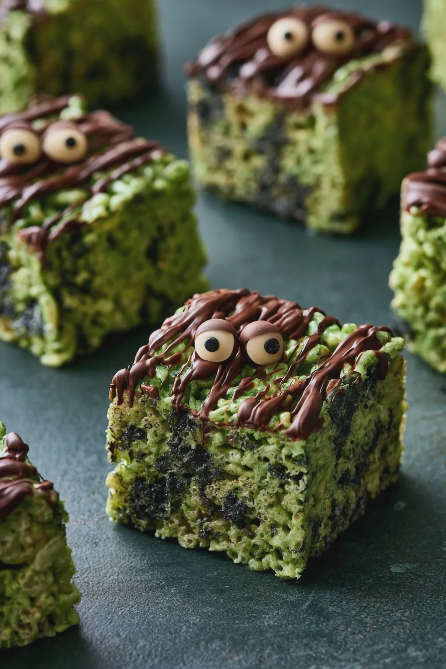spooky rice krispie treats