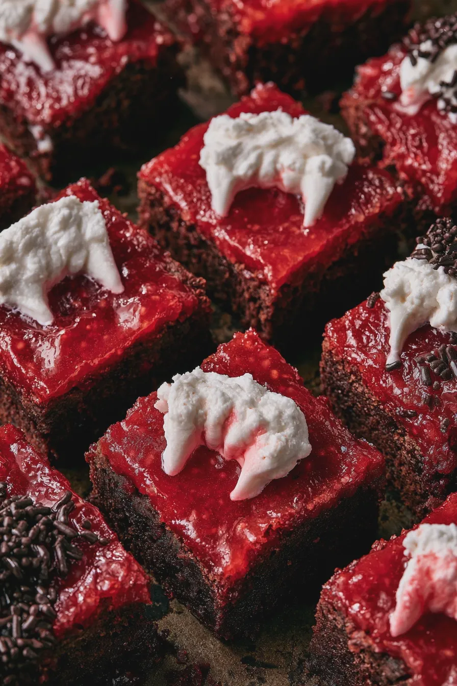 vampire bite brownies
