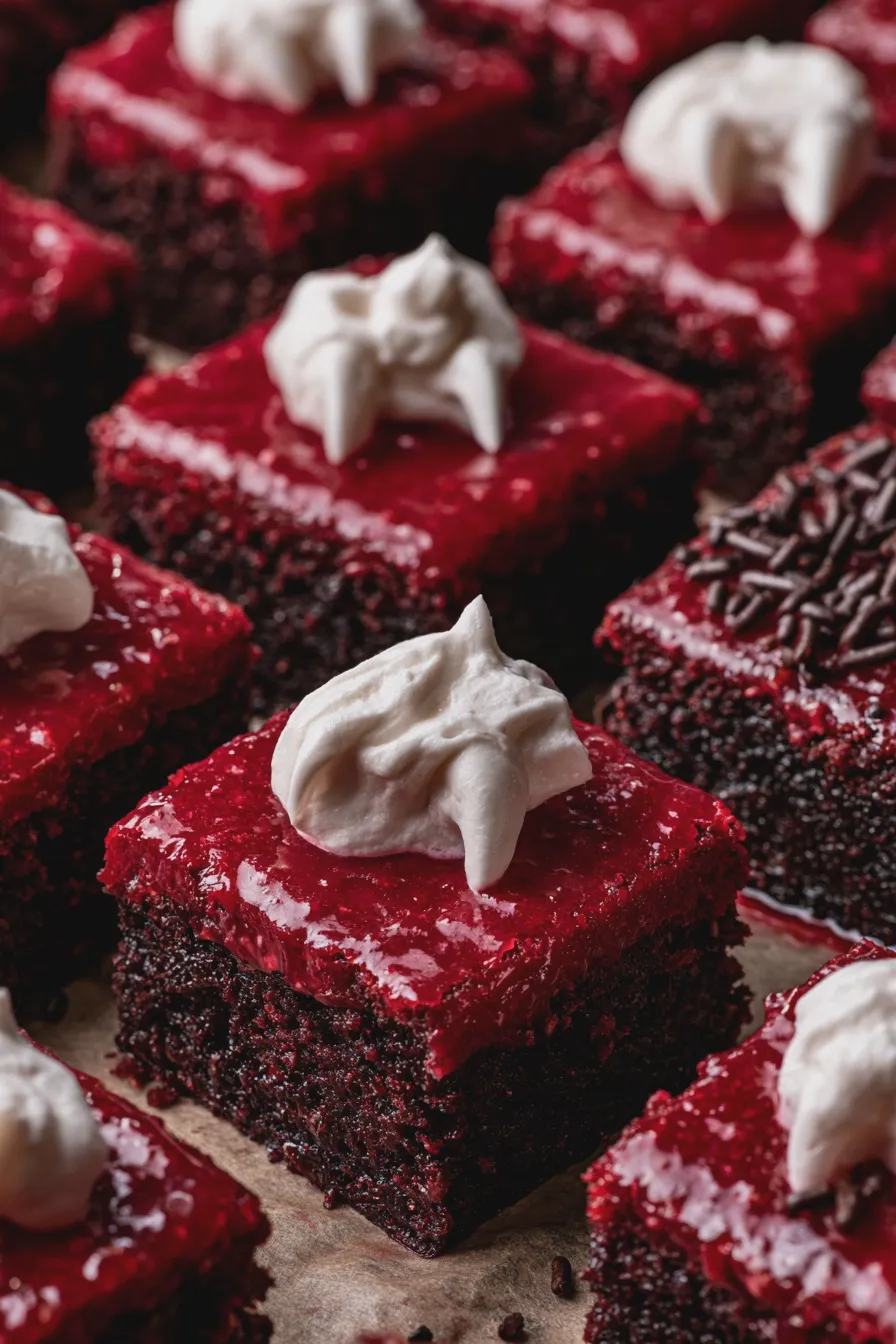 vampire bite brownies