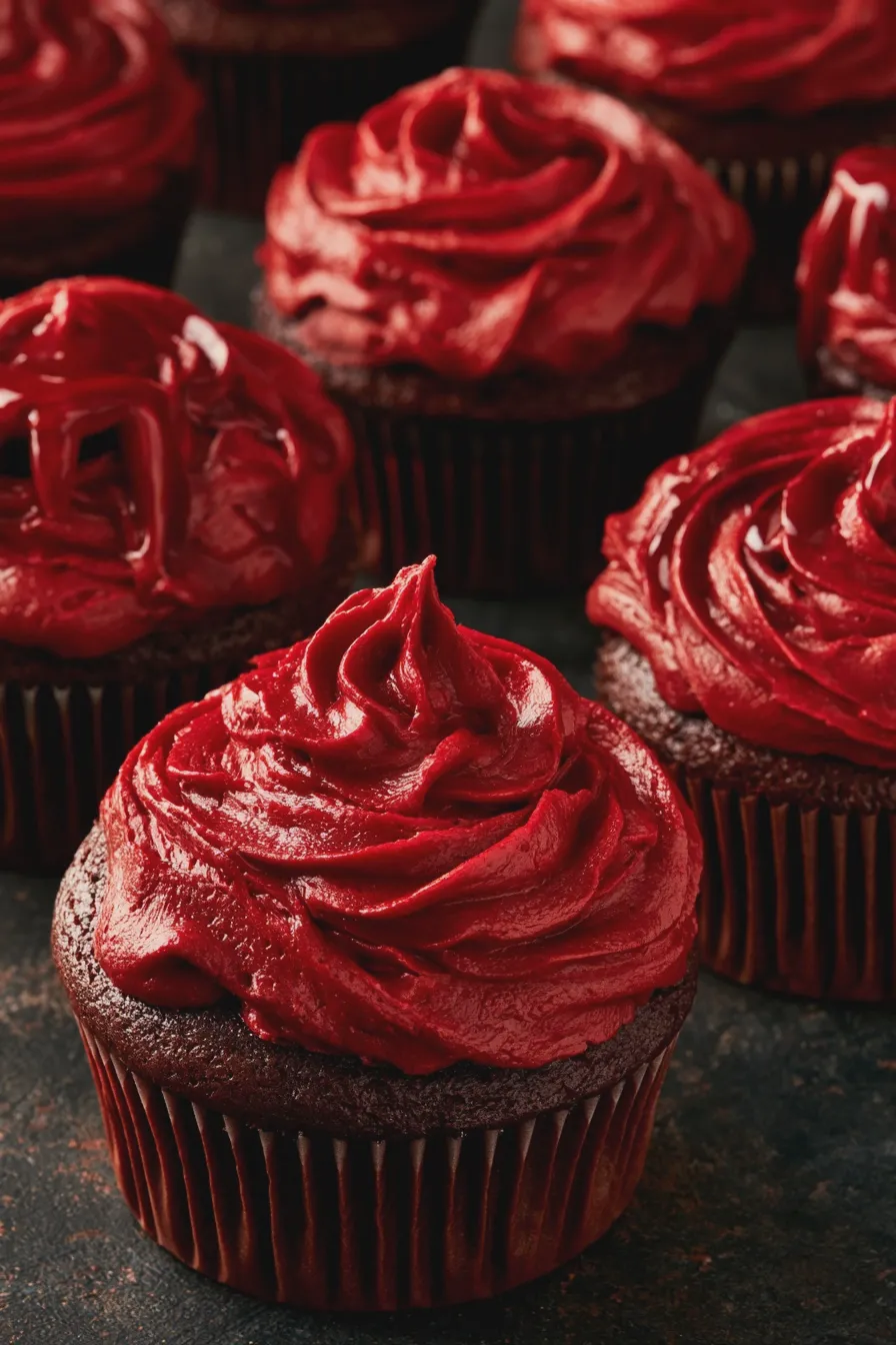 Vampire Cupcakes Recipe for a Spooky Sweet Treat 2 vampire cupcakes