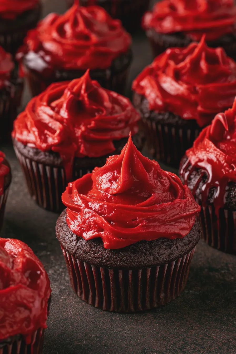 Vampire Cupcakes Recipe for a Spooky Sweet Treat 1 vampire cupcakes