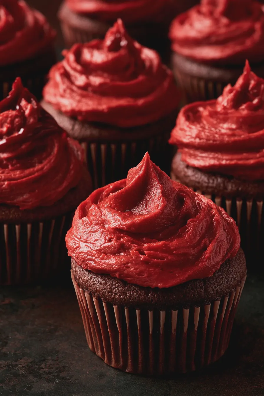 Vampire Cupcakes Recipe for a Spooky Sweet Treat 3 vampire cupcakes
