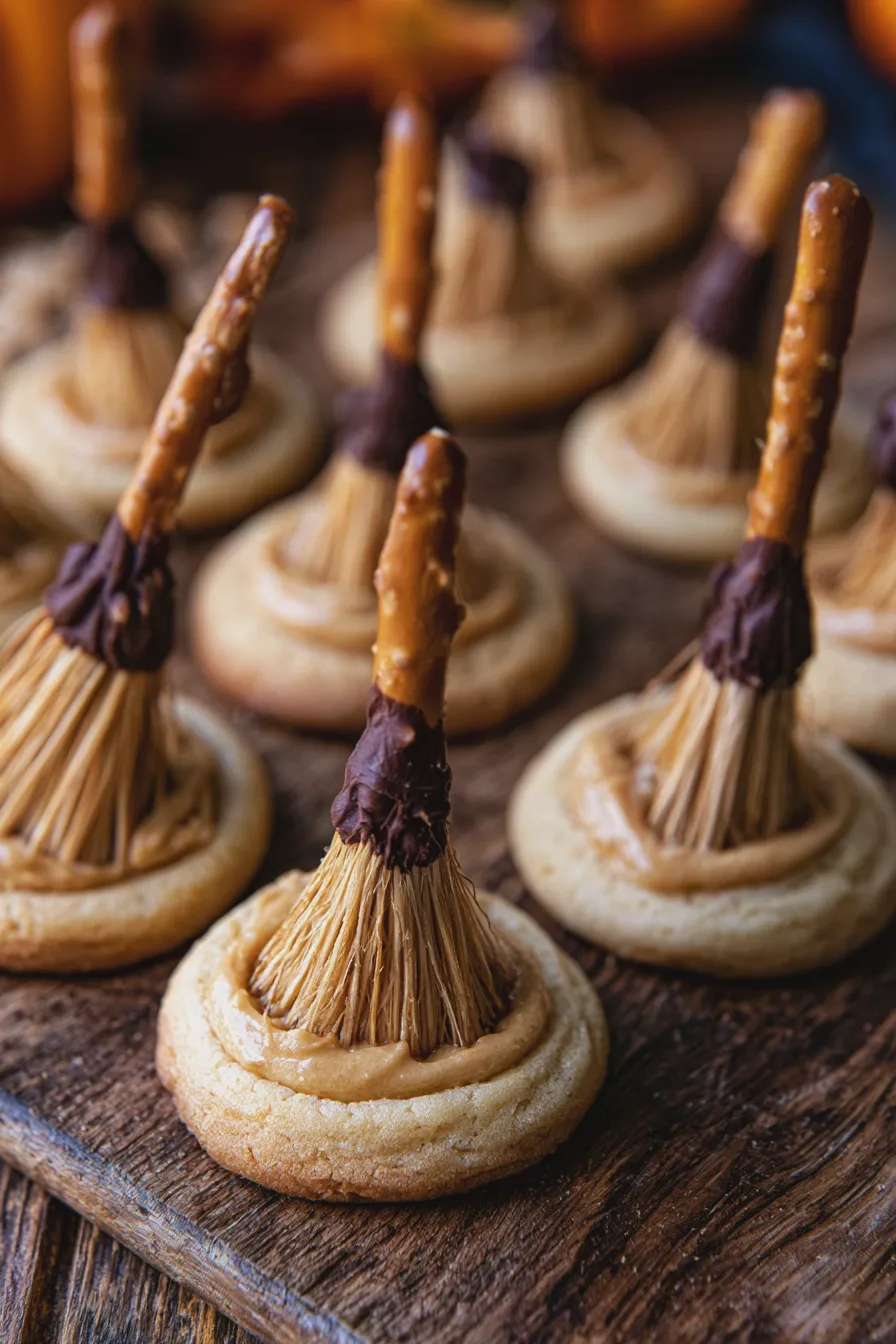 witch broom cookies
