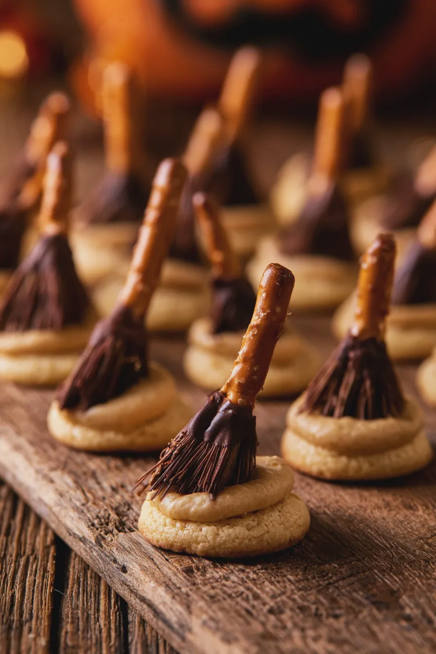 witch broom cookies