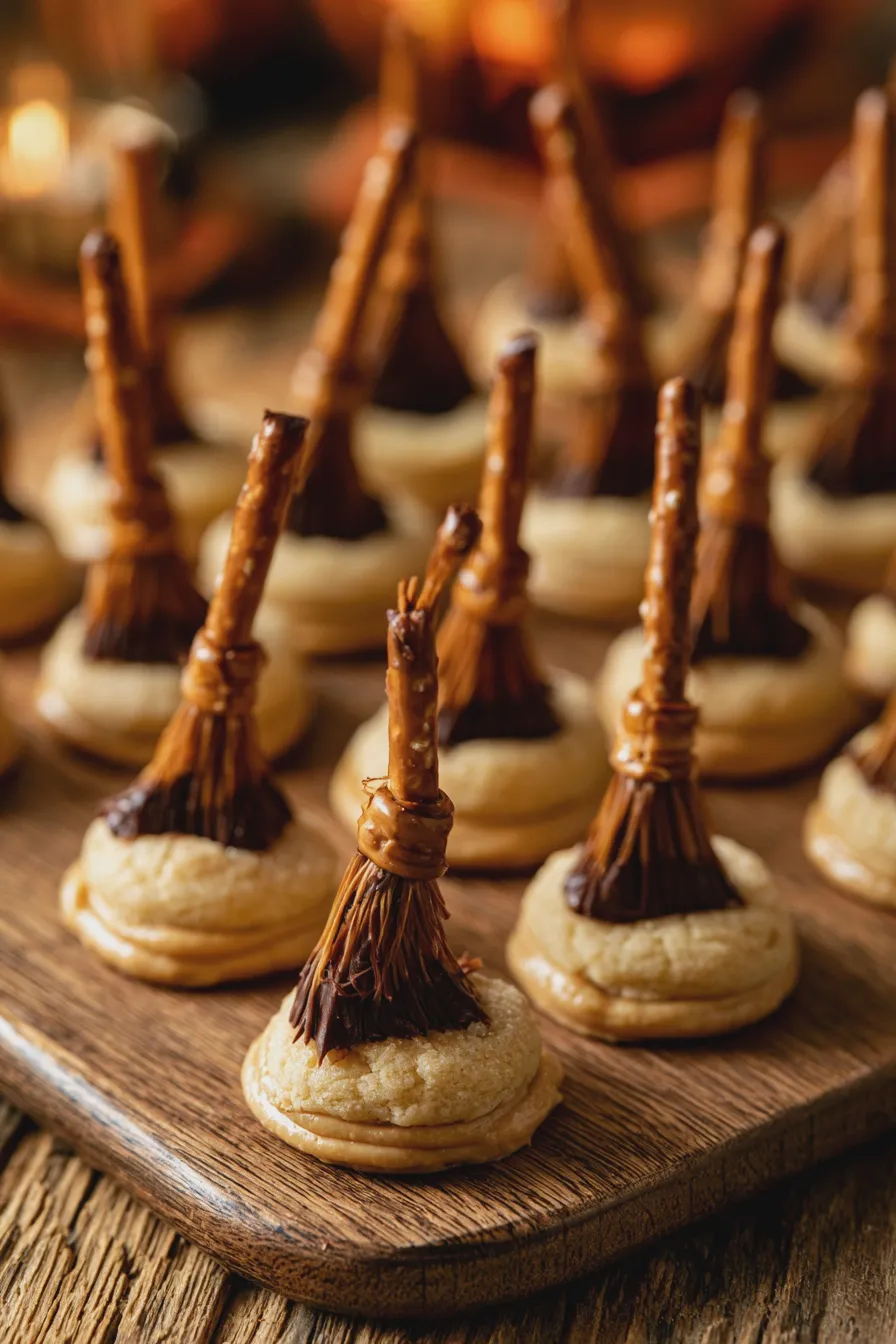 witch broom cookies