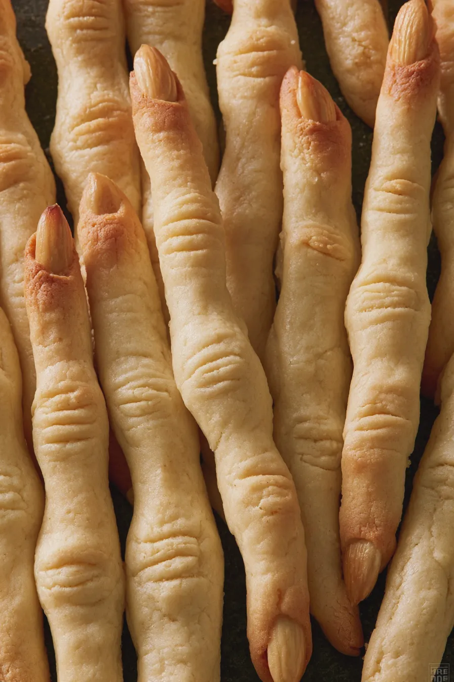 witch finger cookies