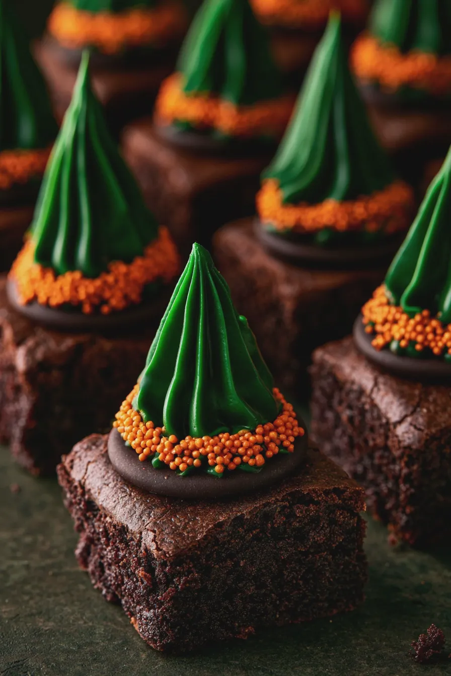 witch hat brownies