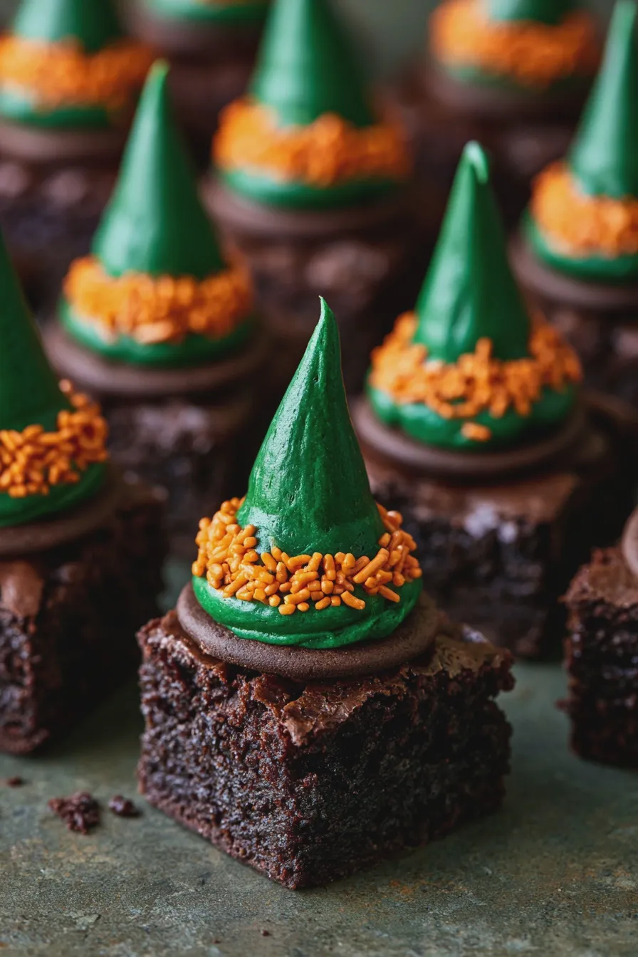 witch hat brownies
