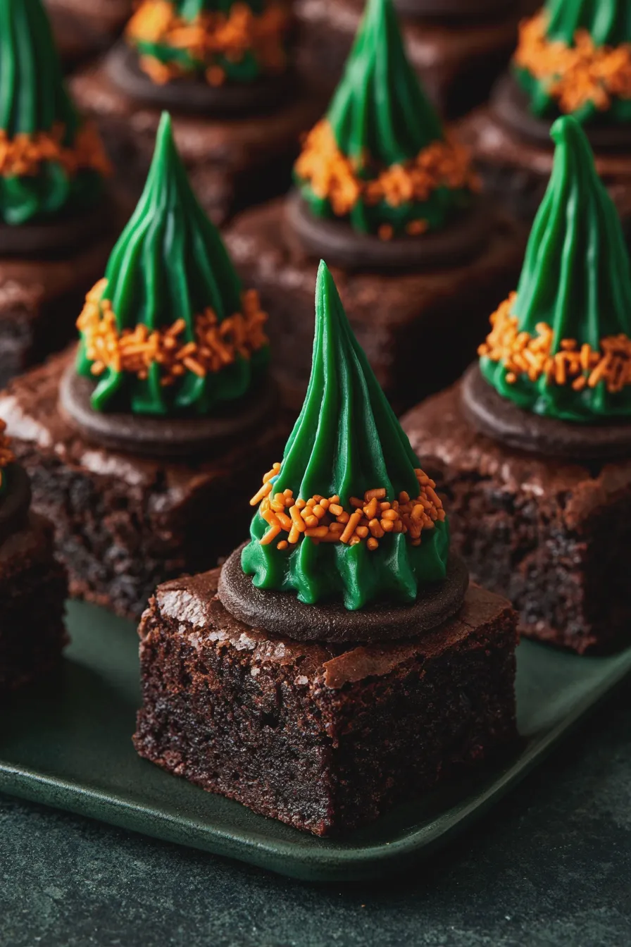 witch hat brownies