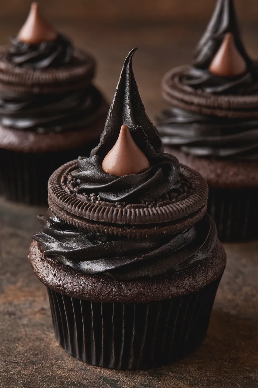 witch hat cupcakes