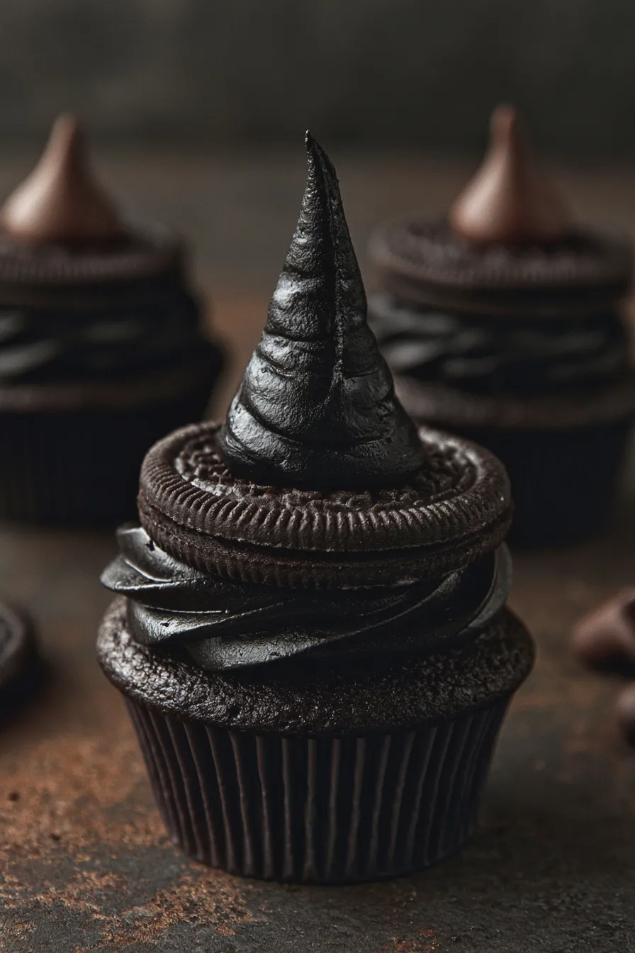 witch hat cupcakes