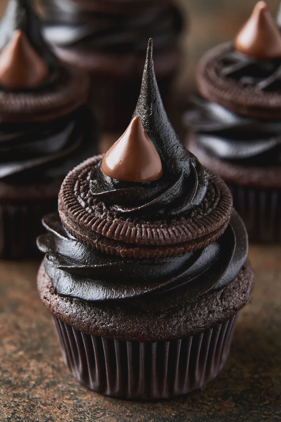 witch hat cupcakes