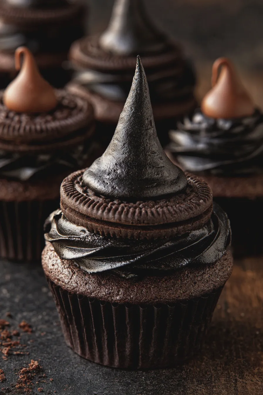 witch hat cupcakes