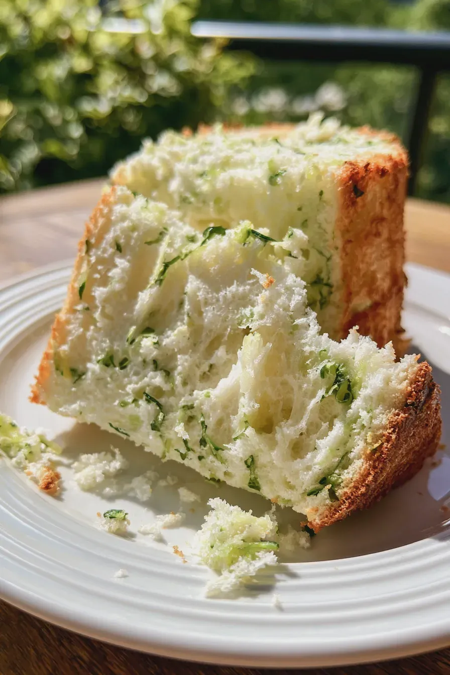Zucchini Angel Food Cake