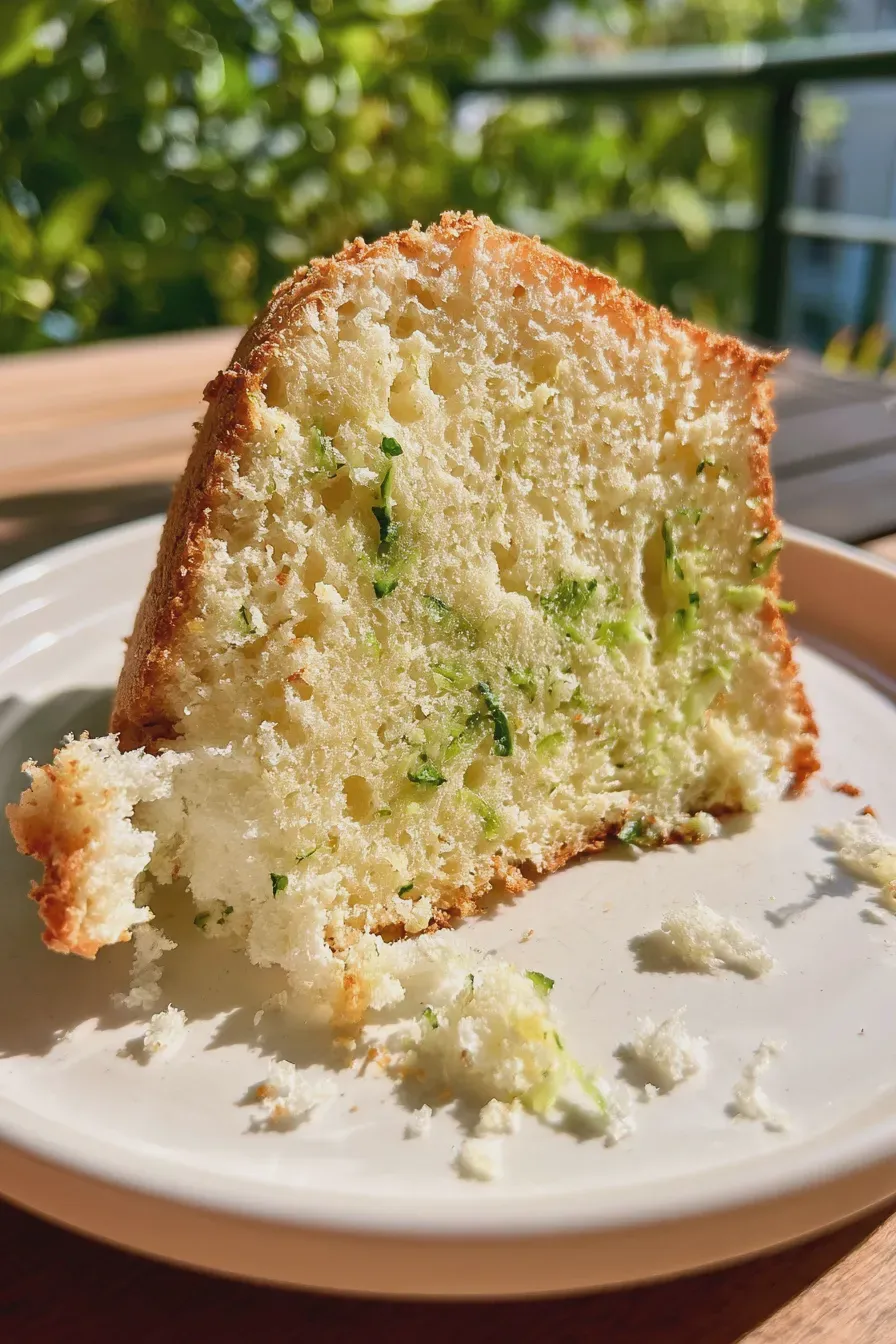 Zucchini Angel Food Cake