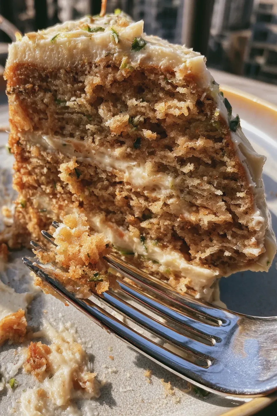 Zucchini Layer Cake Recipe with Cream Cheese Frosting 4 Zucchini Layer Cake