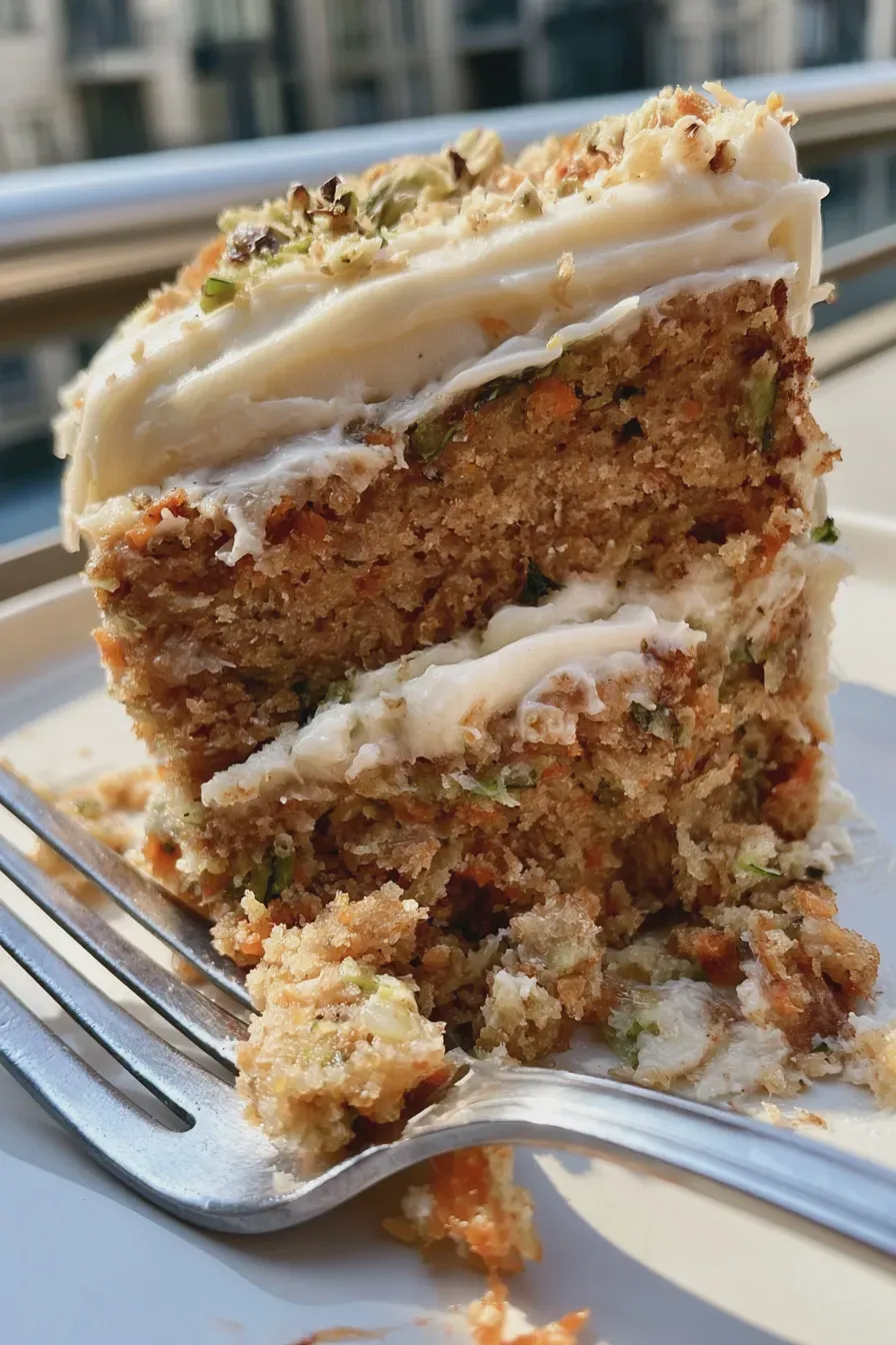 Zucchini Layer Cake Recipe with Cream Cheese Frosting 2 Zucchini Layer Cake