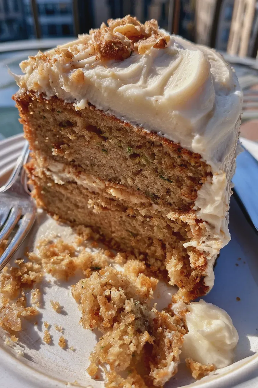 Zucchini Spice Cake with Cream Cheese Frosting 3 Zucchini Spice Cake