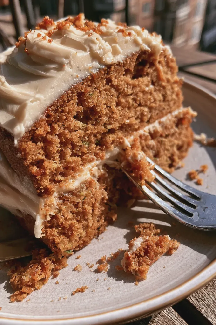 Zucchini Spice Cake with Cream Cheese Frosting 2 Zucchini Spice Cake