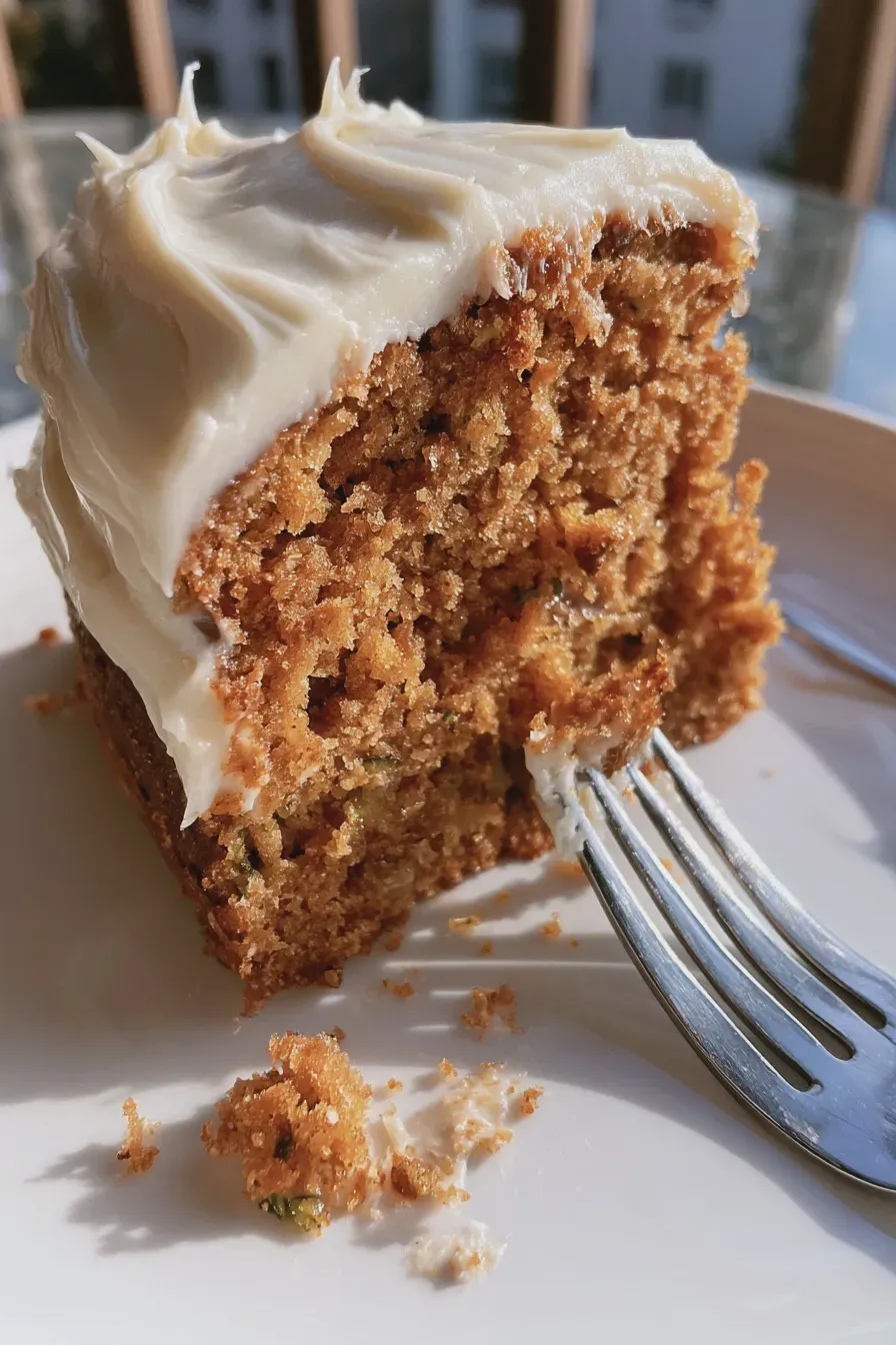 Zucchini Spice Cake with Cream Cheese Frosting 4 Zucchini Spice Cake