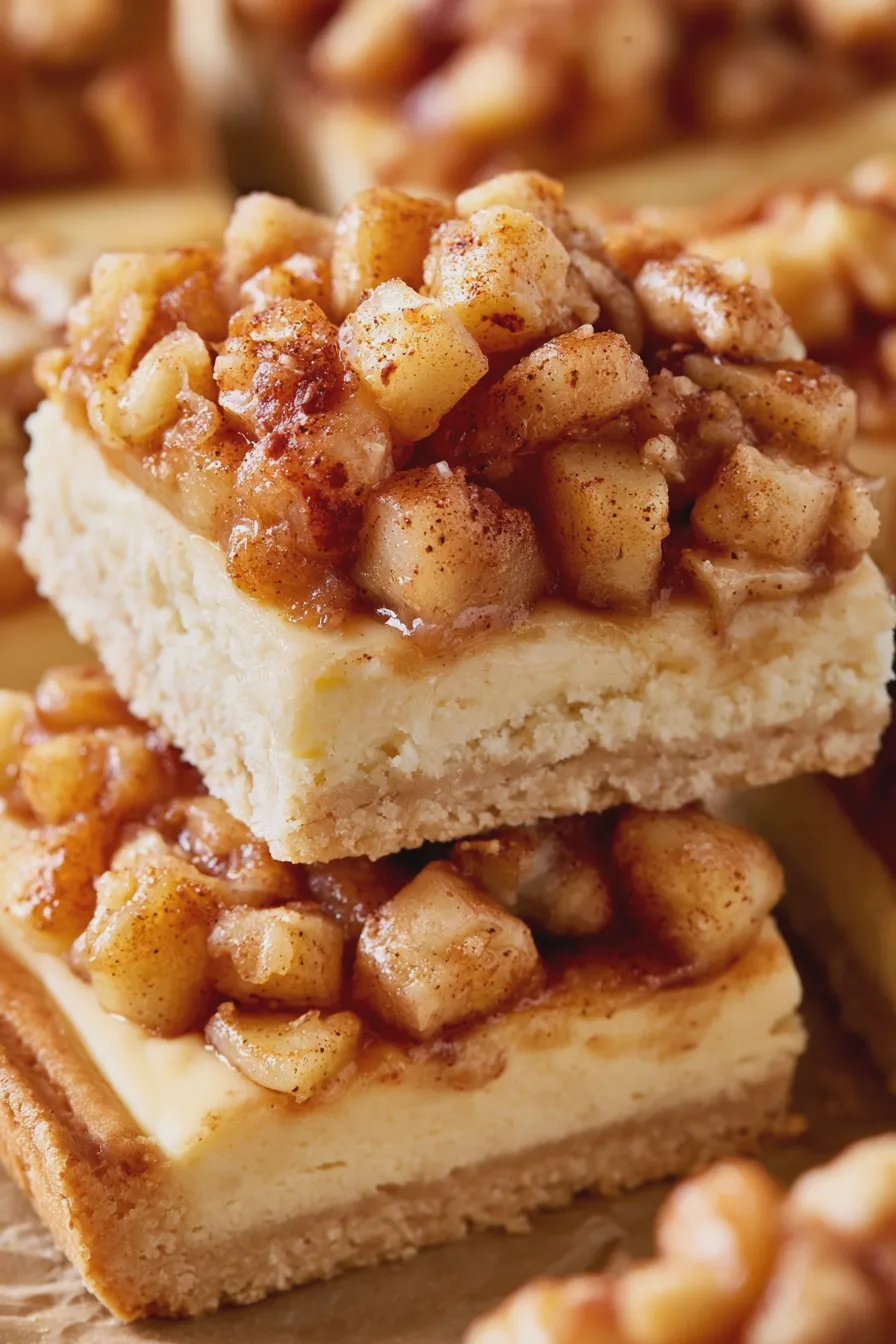 Apple Cheesecake Bars Quick and Easy Recipe