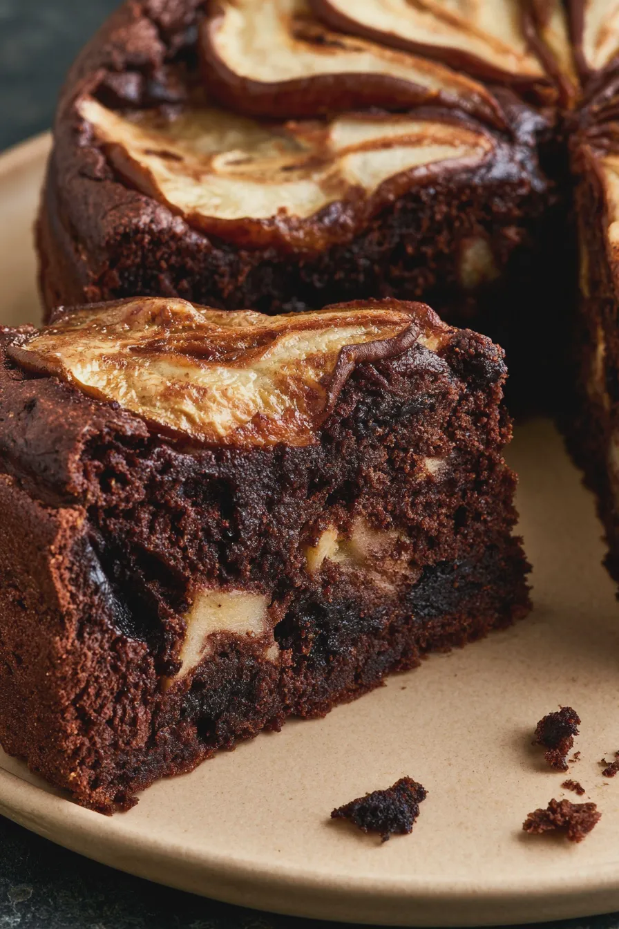 Chocolate Pear Cake Recipe Moist and Decadent