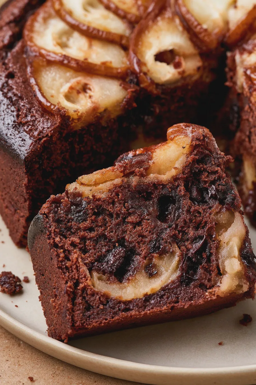 Chocolate Pear Cake Recipe Moist and Decadent 4 Chocolate Pear Cake