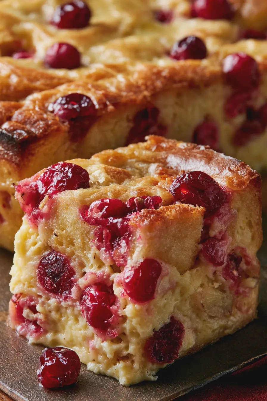 Cranberry Bread Pudding Recipe
