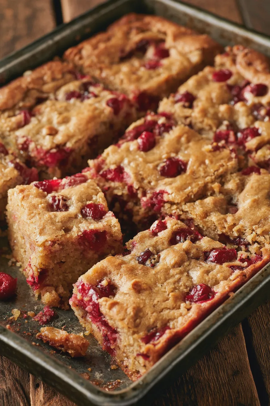 Cranberry Cookie Bars