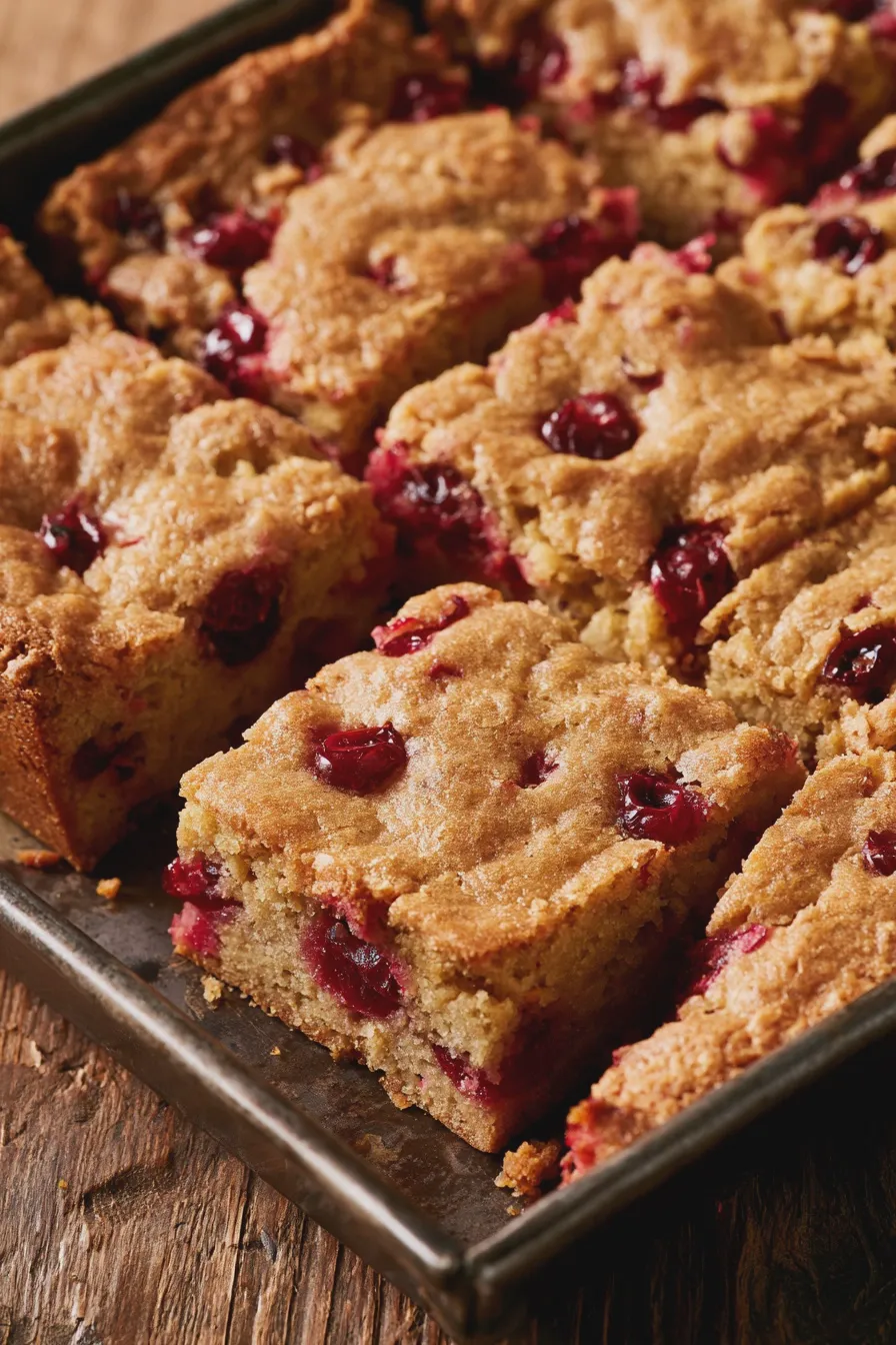 Cranberry Cookie Bars
