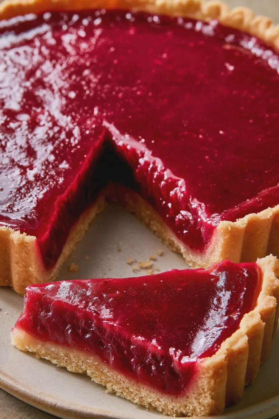 Cranberry Curd Tart