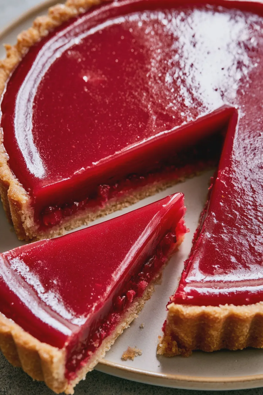 Cranberry Curd Tart