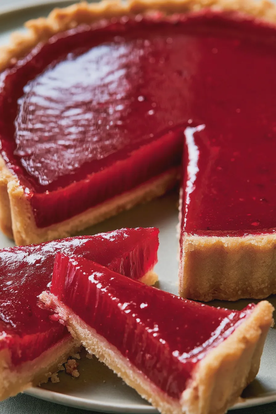 Cranberry Curd Tart