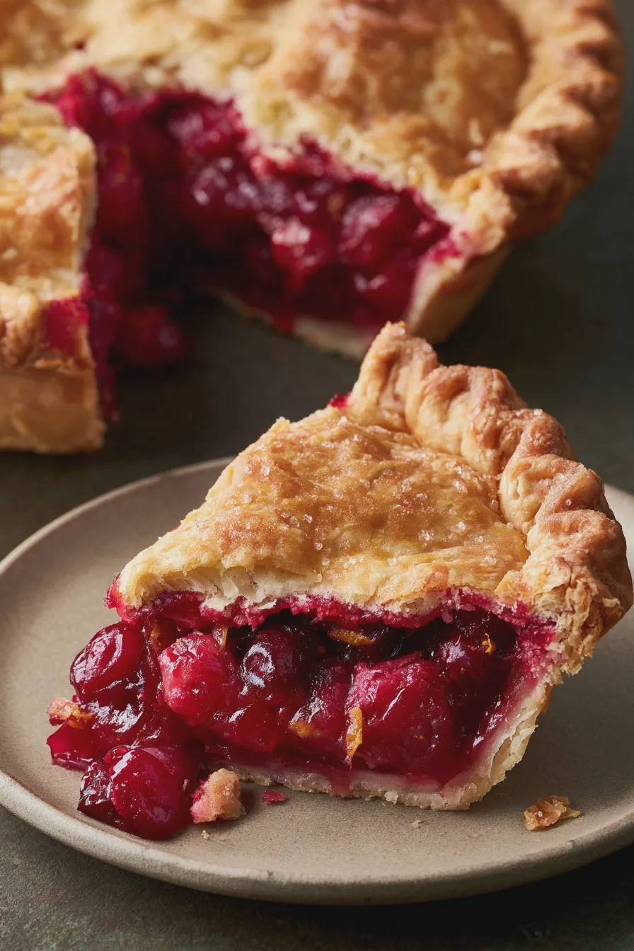 Cranberry Orange Pie