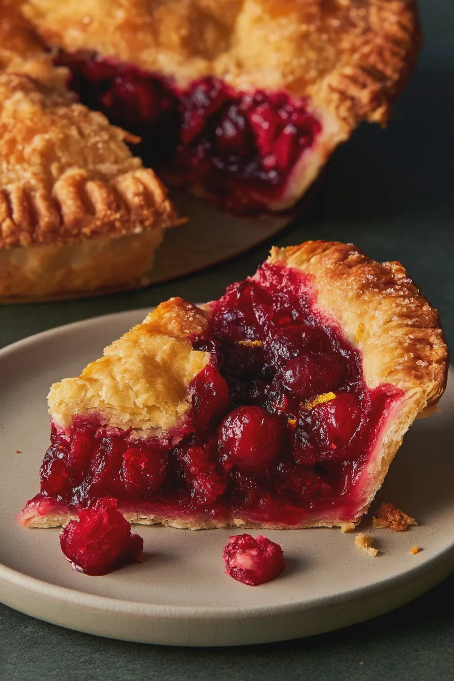 Cranberry Orange Pie