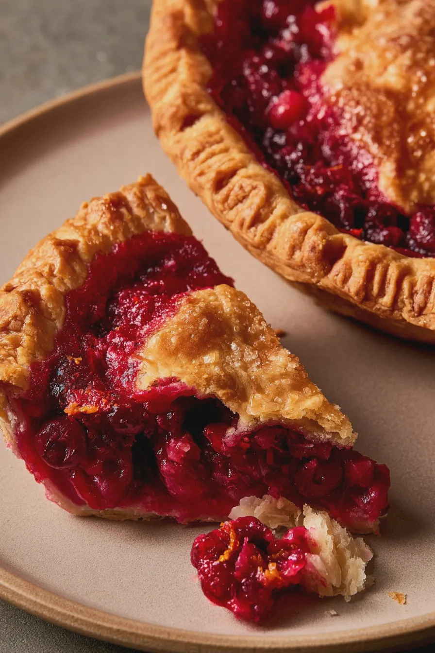 Cranberry Orange Pie