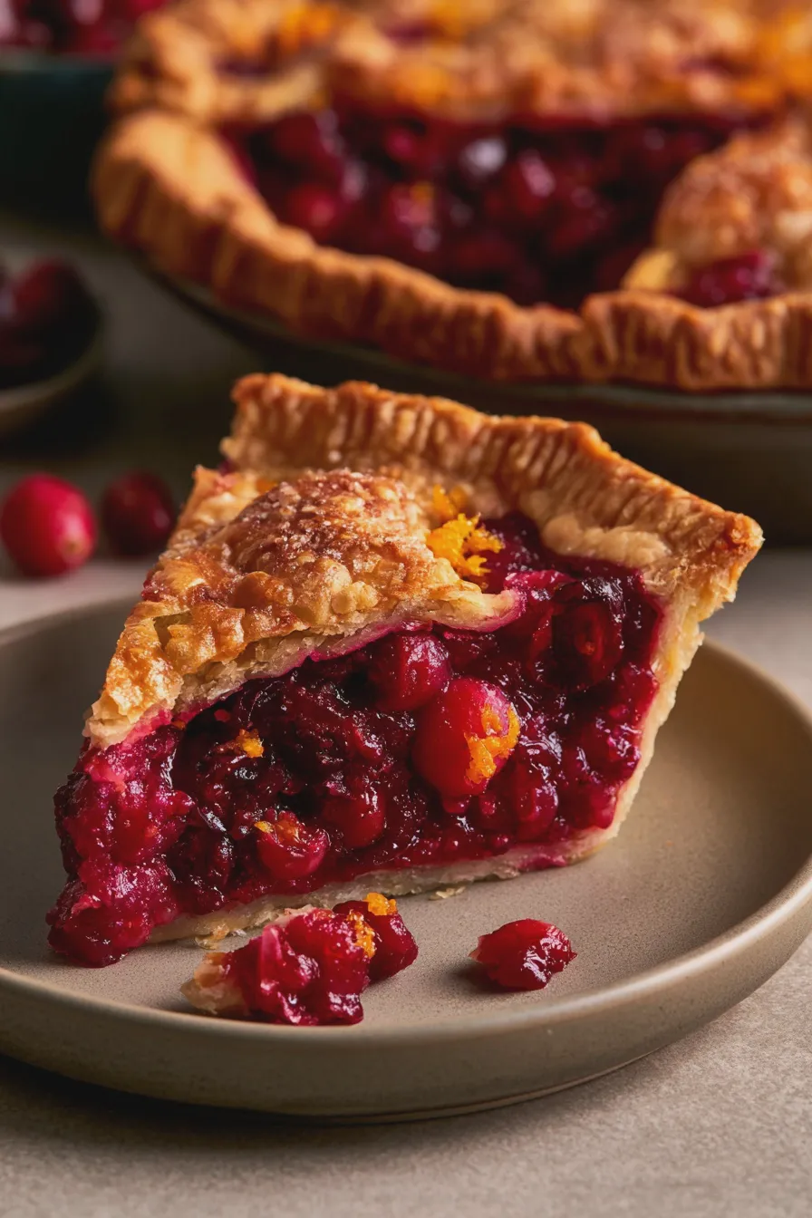 Cranberry Orange Pie
