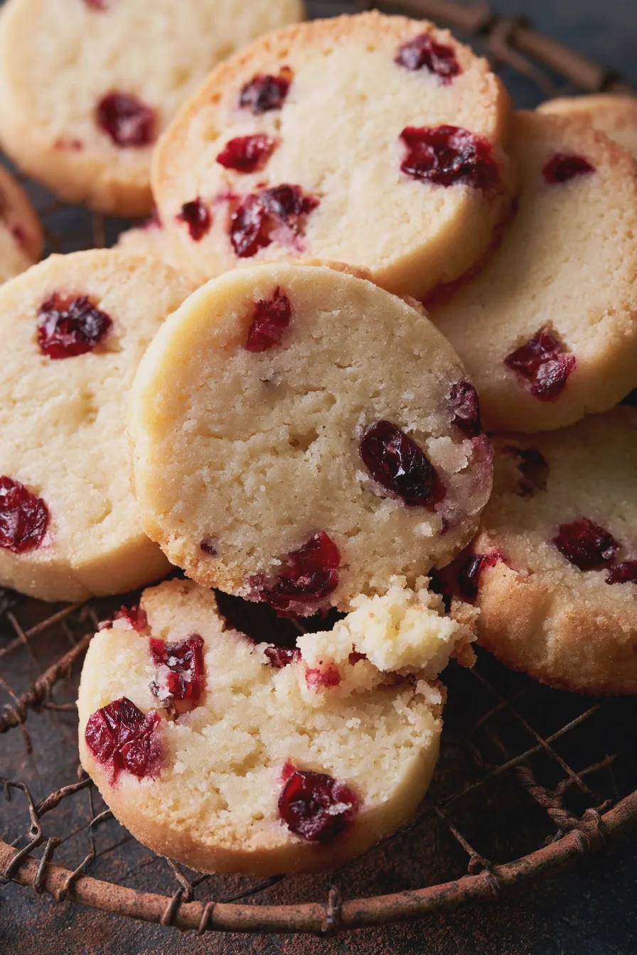 Cranberry Shortbread Cookies Quick and Easy Recipe 4 Cranberry Shortbread Cookies