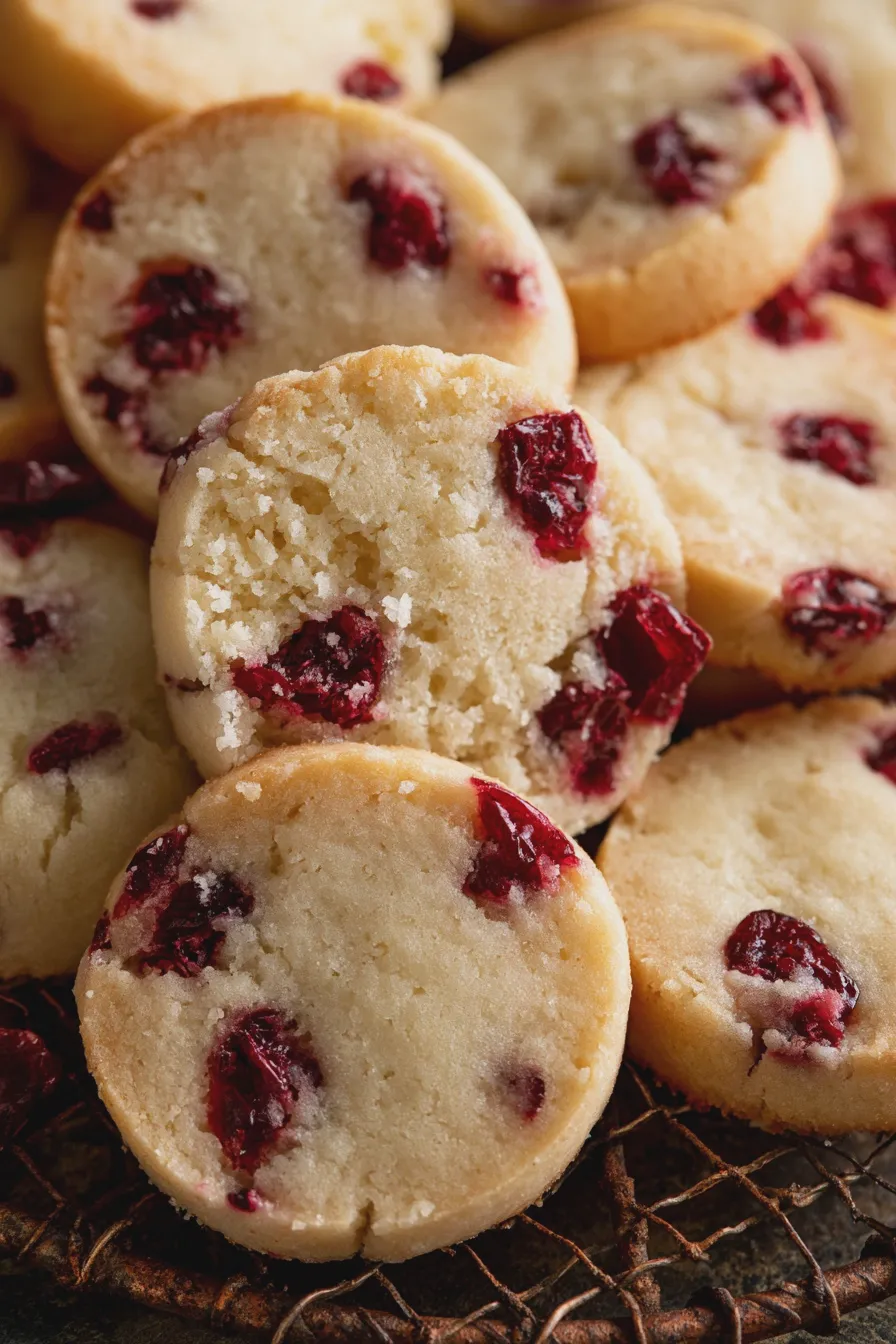 Cranberry Shortbread Cookies Quick and Easy Recipe