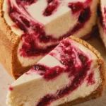 Cranberry Swirl Cheesecake