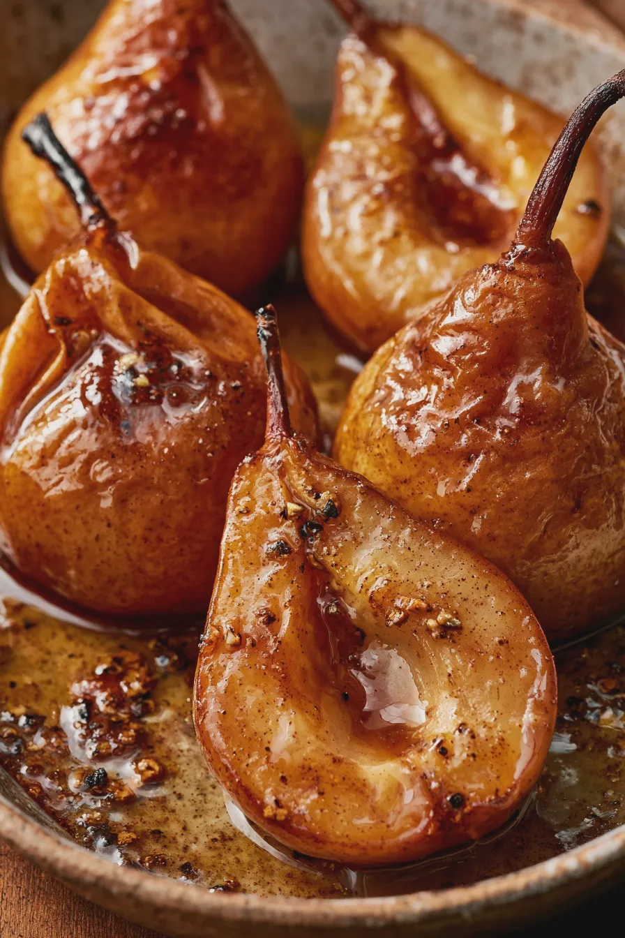 Maple Baked Pears Recipe 1 Maple Baked Pears