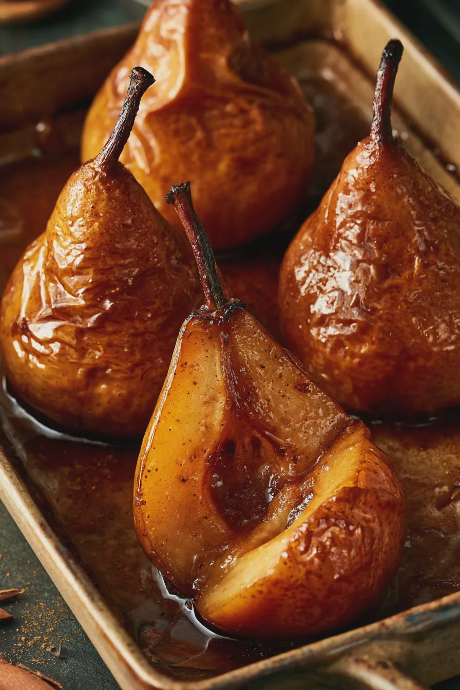 Maple Baked Pears Recipe 3 Maple Baked Pears