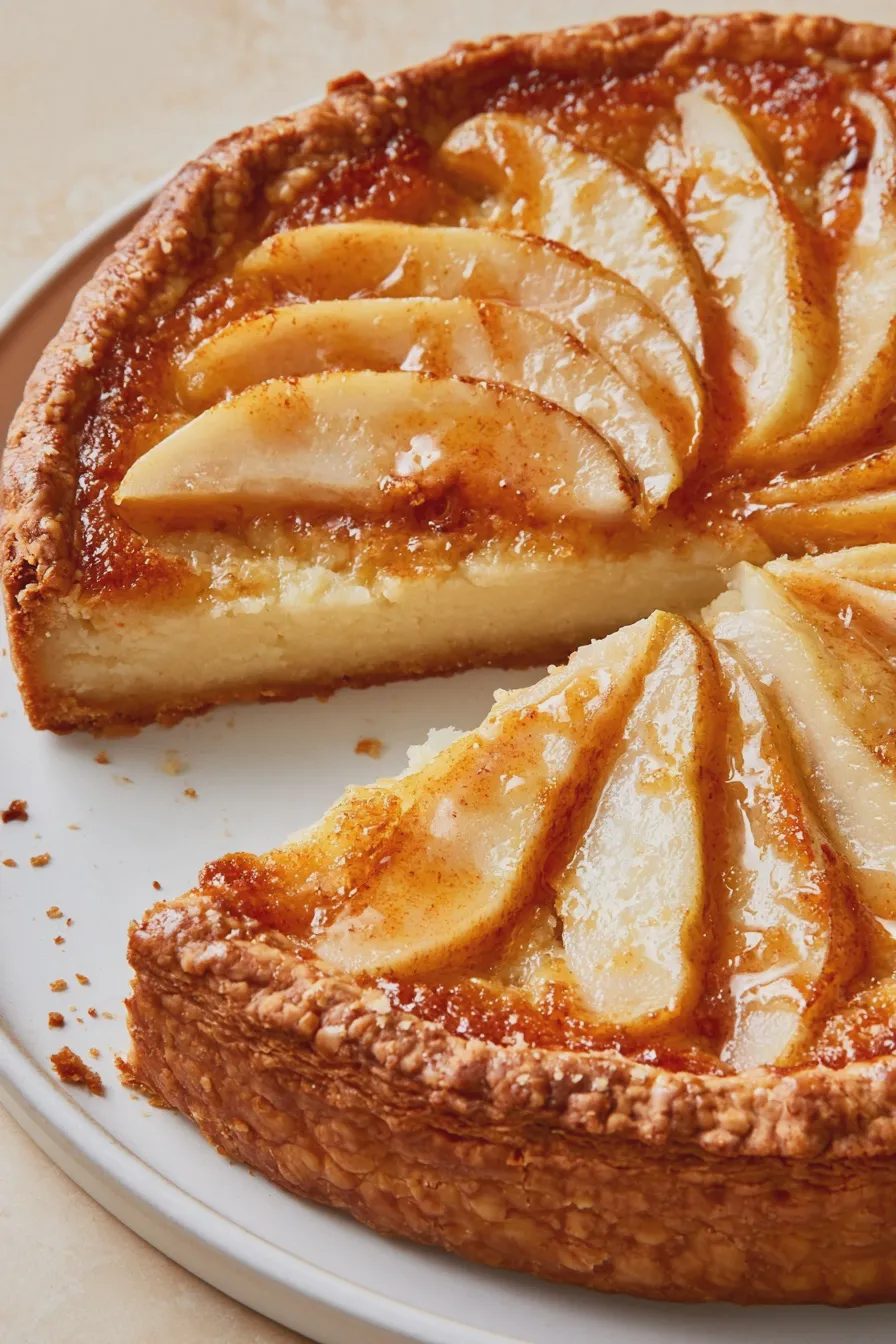 Pear Almond Tart Recipe 4 Pear Almond Tart