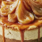 Pear Caramel Cheesecake