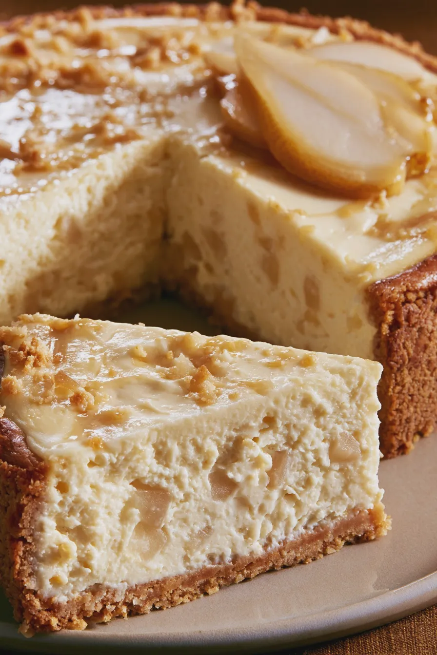 Pear Cheesecake