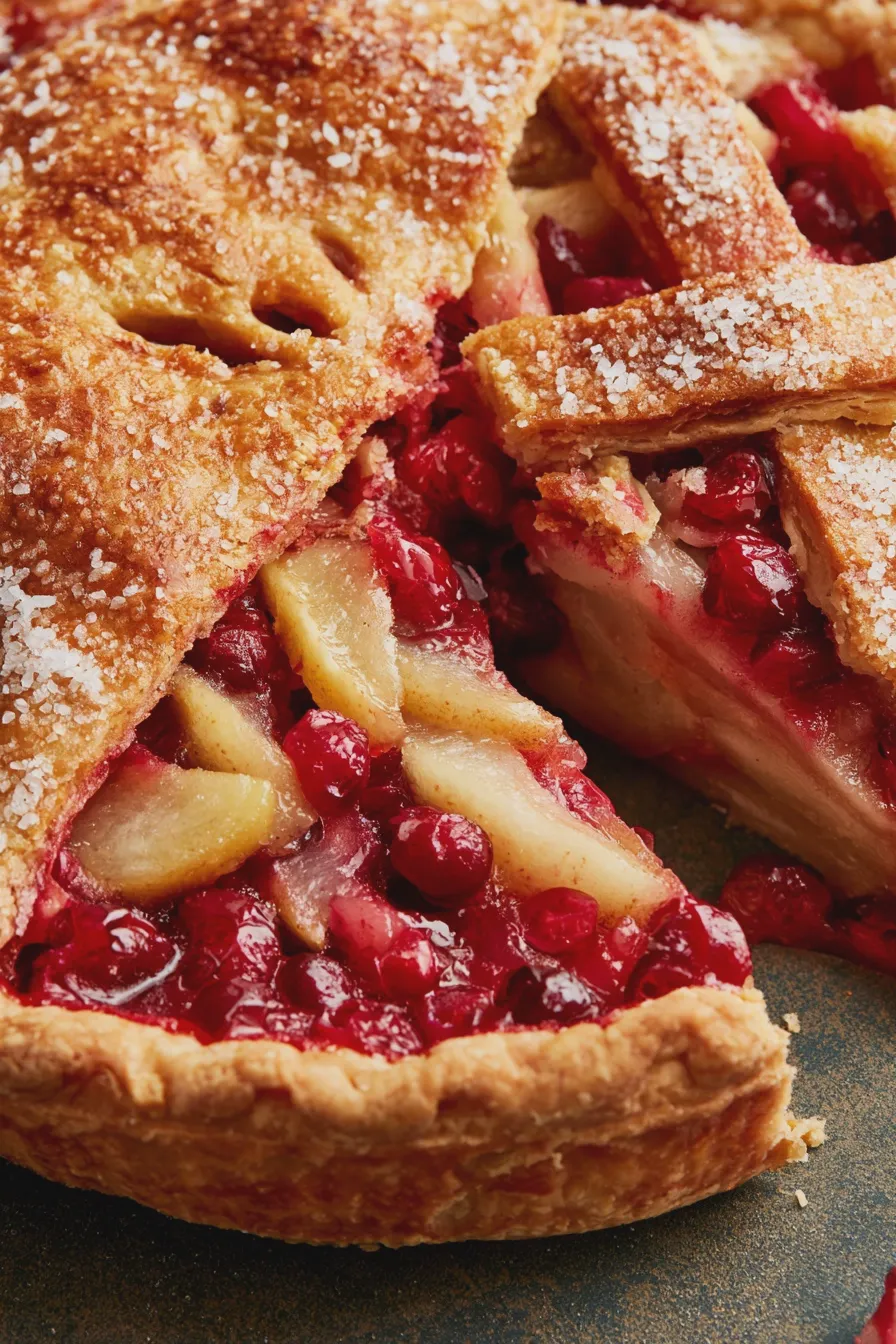 Pear Cranberry Pie