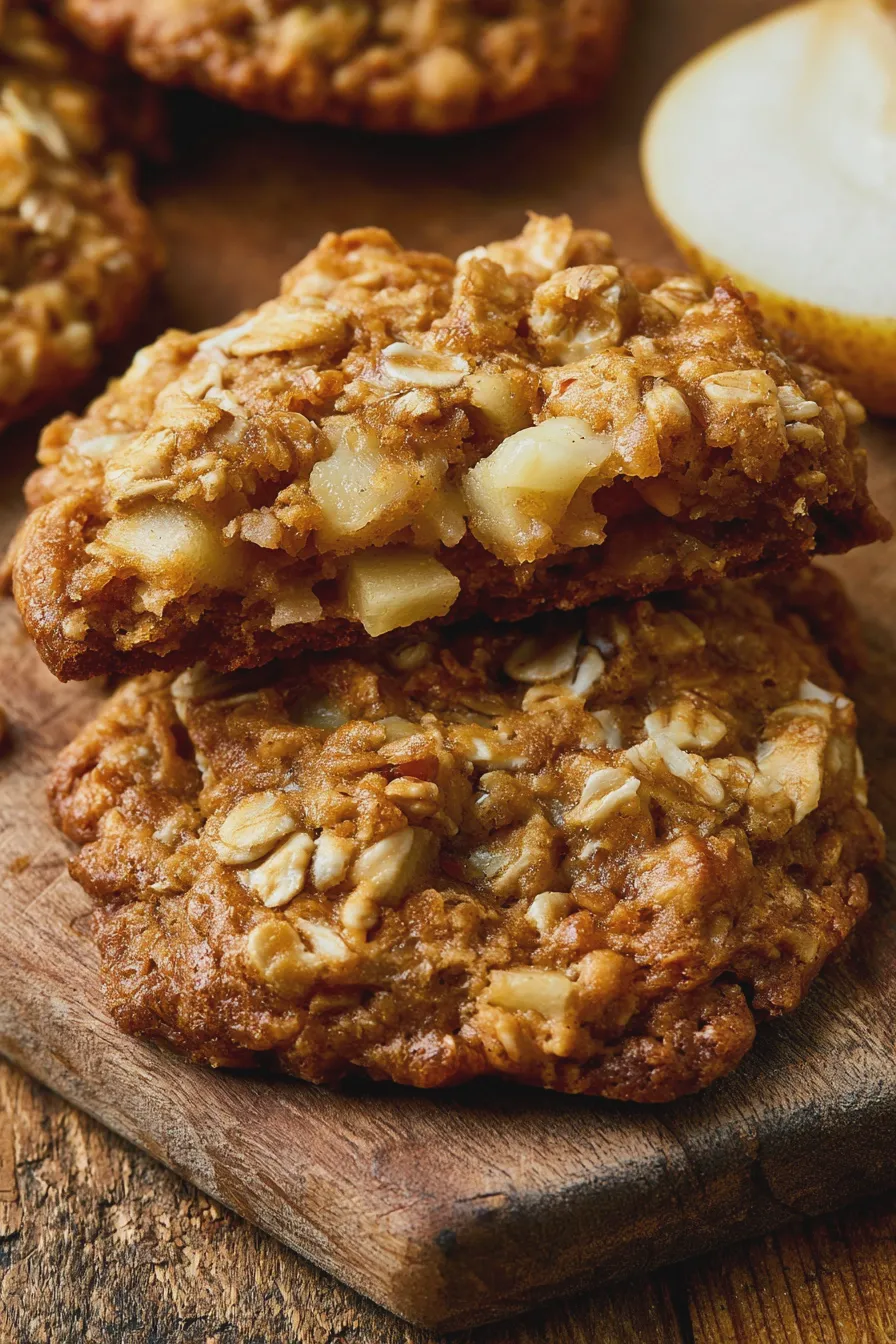 Pear Oatmeal Cookies Recipe 2 Pear Oatmeal Cookies