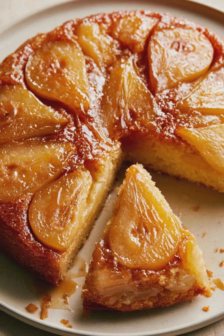 Pear Upside Down Cake Recipe