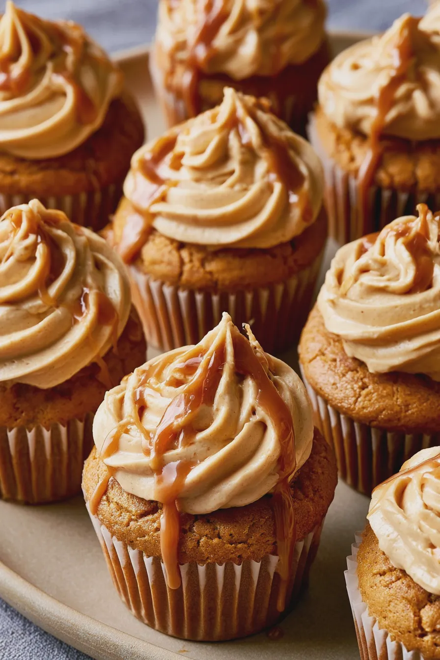 Pumpkin Caramel Cupcakes Recipe