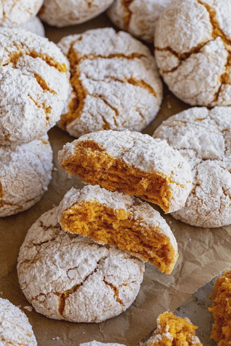 Pumpkin Crinkle Cookies